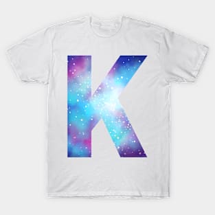 Letter K galaxy T-Shirt